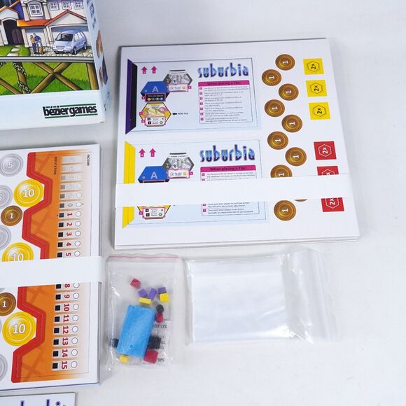 Suburbia City Building Strategy Board Game Bezier Games Ted Alspach New Open Box - Picture 11 of 13